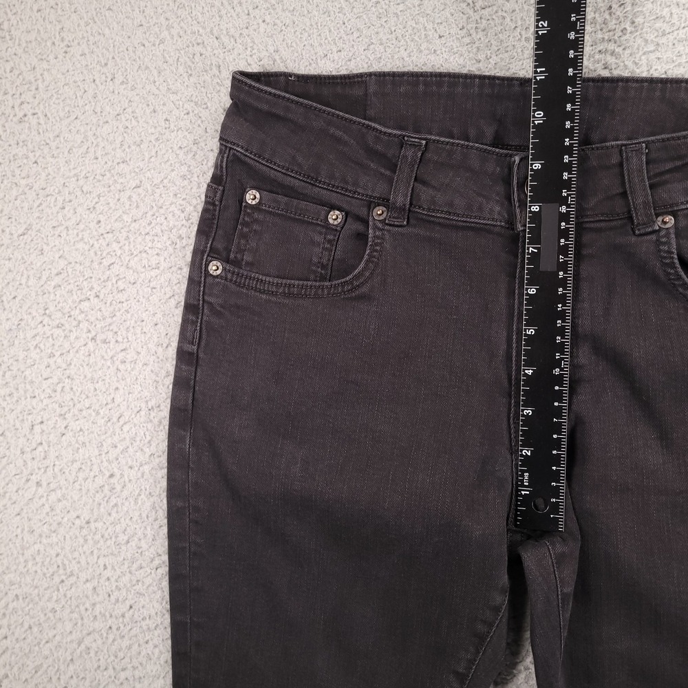 6397 Jeans Womens 27 Faded Black Mini Skinny Relaxed Fit‎ Denim NP042 Italy - Picture 11 of 15